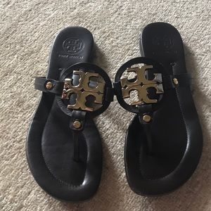 Tory Burch Miller sandals with metal emblem